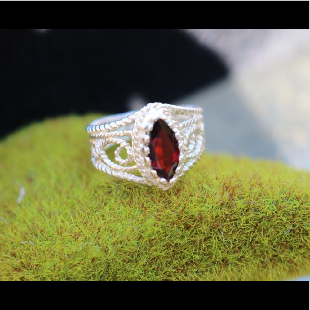 Sterling silver ring.